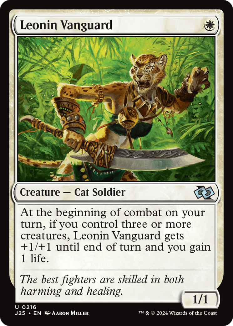 Leonin Vanguard (216) [Foundations Jumpstart] - Deck Out Gaming