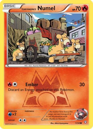 Team Magma's Numel (1) [Double Crisis] Reverse Holofoil - Deck Out Gaming