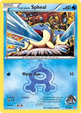 Team Aqua's Spheal (3) [Double Crisis] Reverse Holofoil - Deck Out Gaming