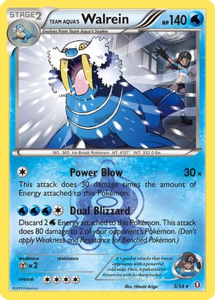 Team Aqua's Walrein (5) [Double Crisis] Holofoil - Deck Out Gaming