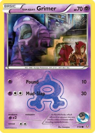 Team Aqua's Grimer (7) [Double Crisis] Reverse Holofoil - Deck Out Gaming