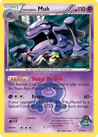 Team Aqua's Muk (8) [Double Crisis] Reverse Holofoil - Deck Out Gaming