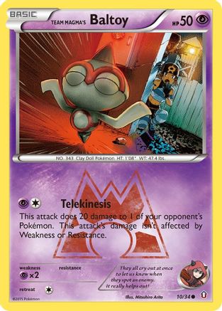 Team Magma's Baltoy (10) [Double Crisis] Reverse Holofoil - Deck Out Gaming