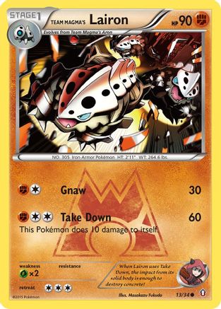 Team Magma's Lairon (13) [Double Crisis] Reverse Holofoil - Deck Out Gaming