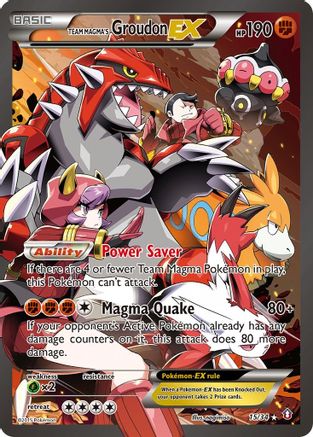 Team Magma's Groudon EX (15) [Double Crisis] Holofoil - Deck Out Gaming