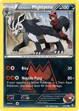 Team Magma's Mightyena (19) [Double Crisis] Reverse Holofoil - Deck Out Gaming