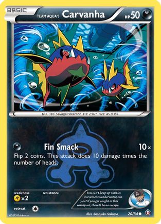Team Aqua's Carvanha (20) [Double Crisis] Reverse Holofoil - Deck Out Gaming