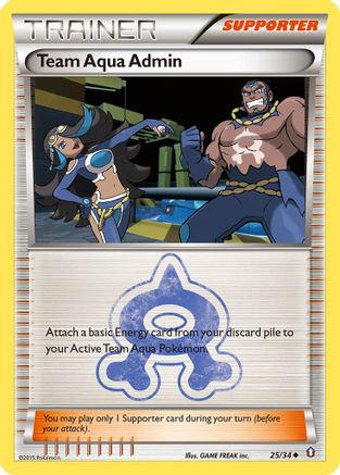 Team Aqua Admin (25) [Double Crisis] Reverse Holofoil - Deck Out Gaming