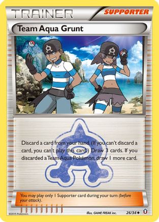 Team Aqua Grunt (26) [Double Crisis] Reverse Holofoil - Deck Out Gaming