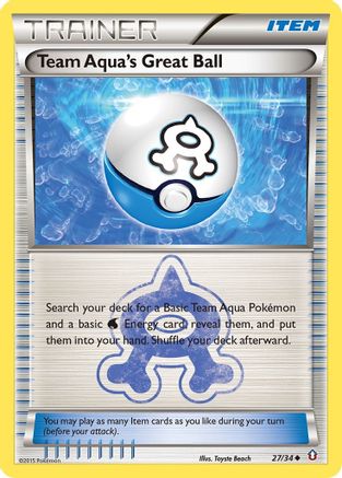Team Aqua's Great Ball (27) [Double Crisis] Reverse Holofoil - Deck Out Gaming