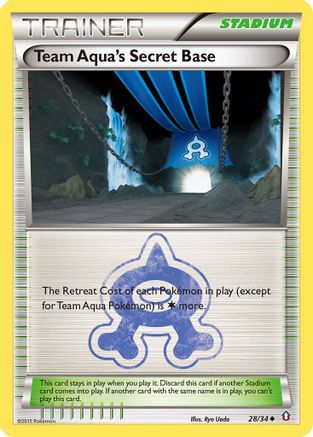 Team Aqua's Secret Base (28) [Double Crisis] Reverse Holofoil - Deck Out Gaming