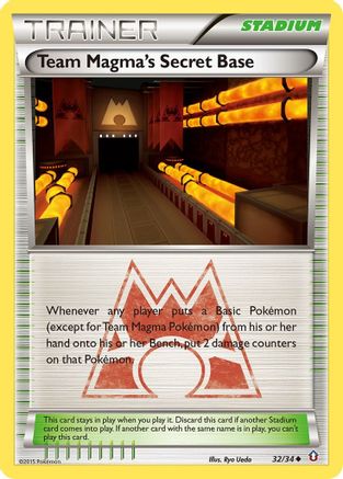 Team Magma's Secret Base (32) [Double Crisis] - Deck Out Gaming
