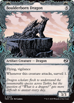 Boulderborn Dragon (Showcase) (323) [Tarkir: Dragonstorm] foil - Deck Out Gaming