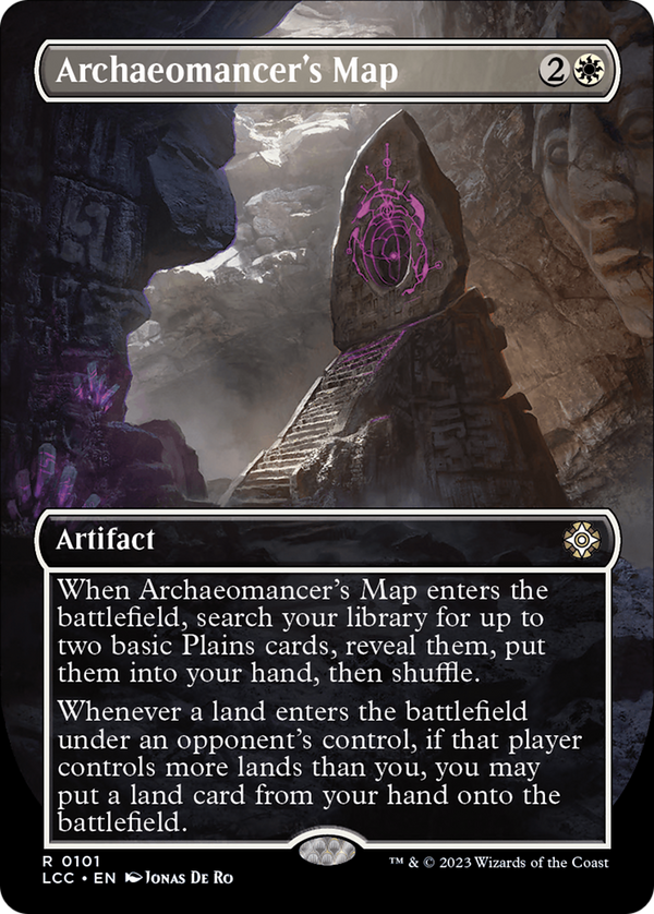 Archaeomancer's Map (Borderless) (101) [The Lost Caverns of Ixalan Commander] - Deck Out Gaming
