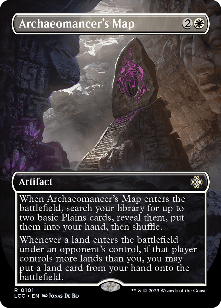 Archaeomancer's Map (Borderless) (101) [The Lost Caverns of Ixalan Commander] foil - Deck Out Gaming