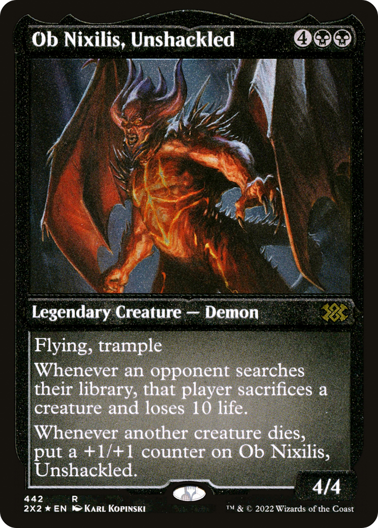 Ob Nixilis, Unshackled (Foil Etched) (442) [Double Masters 2022] foil - Deck Out Gaming