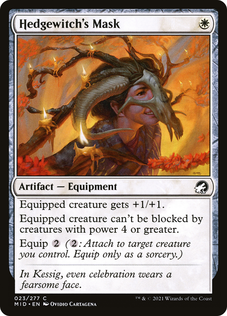 Hedgewitch's Mask (23) [Innistrad: Midnight Hunt] - Deck Out Gaming