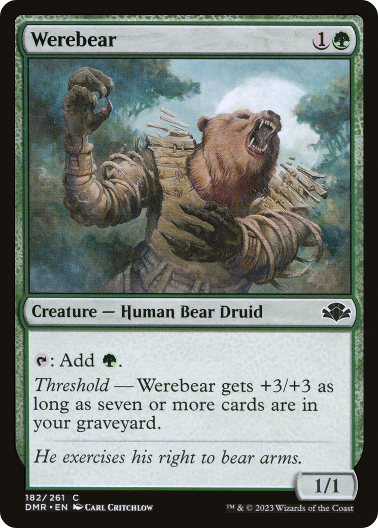 Werebear (182) [Dominaria Remastered] foil - Deck Out Gaming