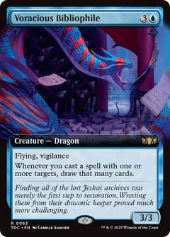 Voracious Bibliophile (Extended Art) (63) [Commander: Tarkir: Dragonstorm] - Deck Out Gaming