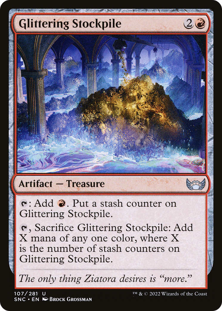 Glittering Stockpile (107) [Streets of New Capenna] foil - Deck Out Gaming