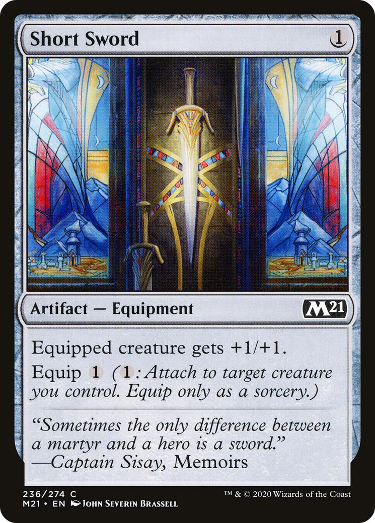 Short Sword (236) [Core Set 2021] foil - Deck Out Gaming
