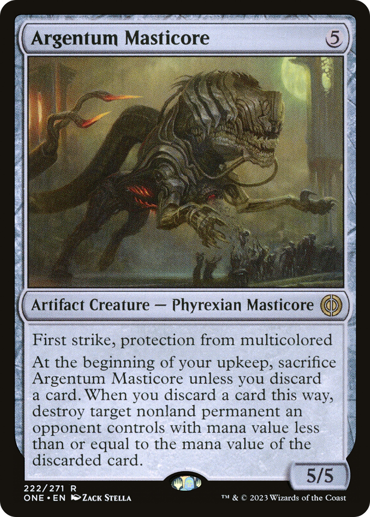 Argentum Masticore (222) [Phyrexia: All Will Be One] - Deck Out Gaming