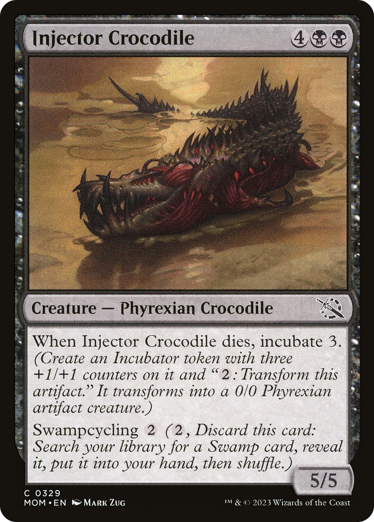 Injector Crocodile (329) [March of the Machine] foil - Deck Out Gaming