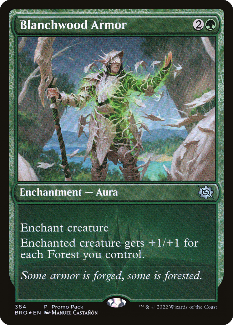 Blanchwood Armor (384) [The Brothers' War] foil - Deck Out Gaming