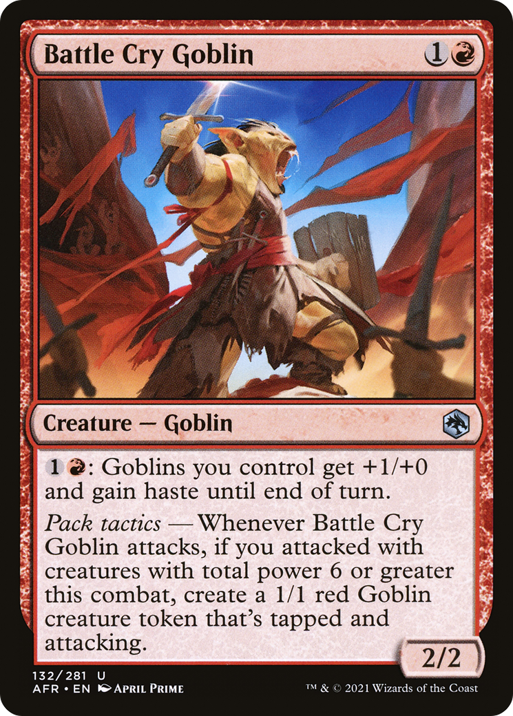 Battle Cry Goblin (132) [Adventures in the Forgotten Realms] foil - Deck Out Gaming