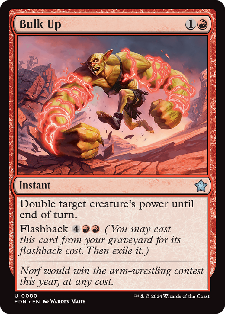 Bulk Up (80) [Foundations] foil - Deck Out Gaming