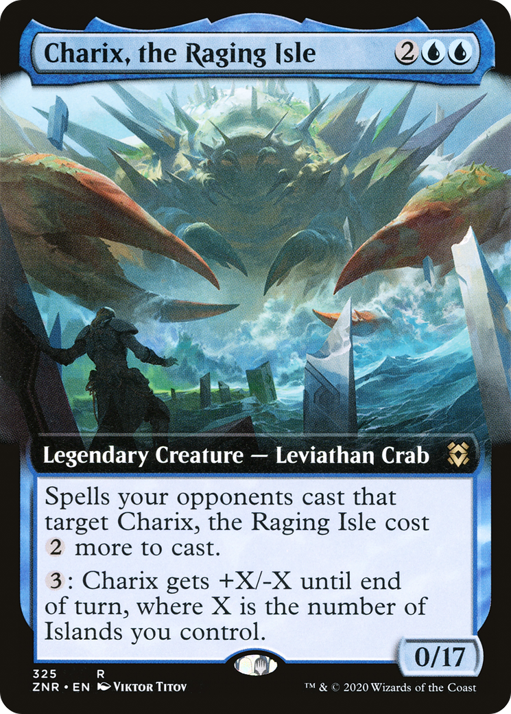 Charix, the Raging Isle (Extended Art) (325) [Zendikar Rising] - Deck Out Gaming