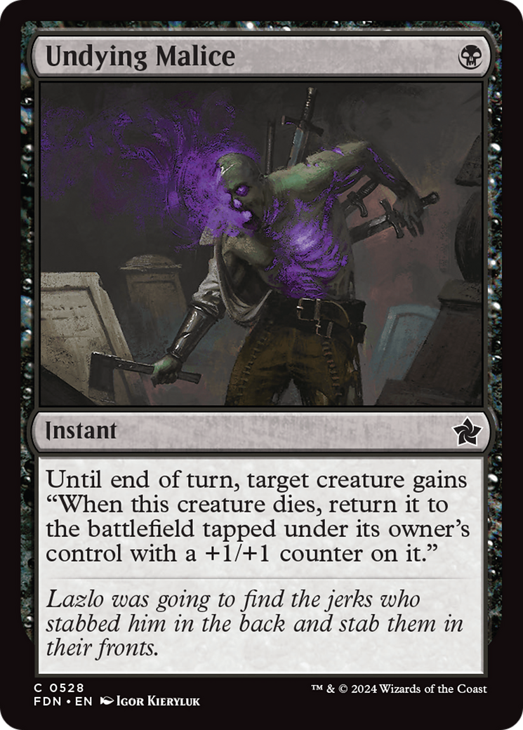Undying Malice (528) [Foundations] - Deck Out Gaming