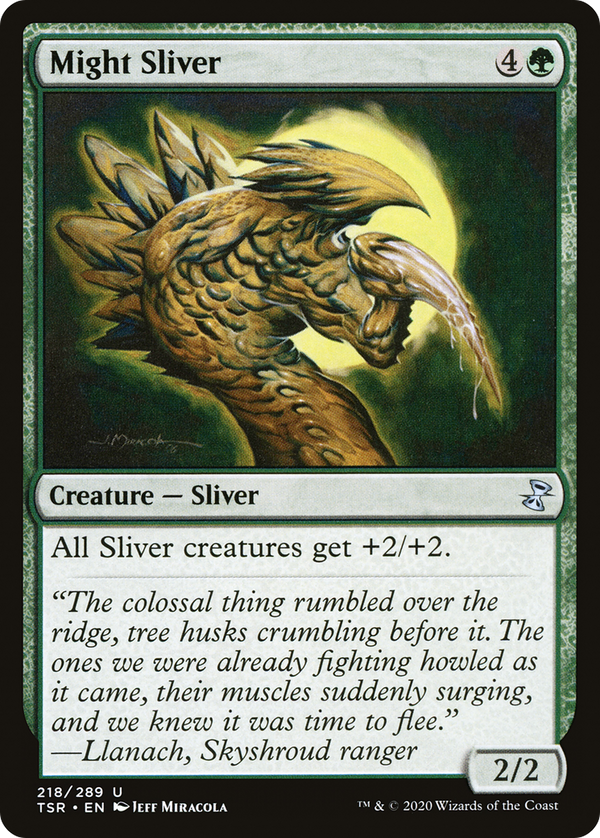 Might Sliver (218) [Time Spiral: Remastered] - Deck Out Gaming