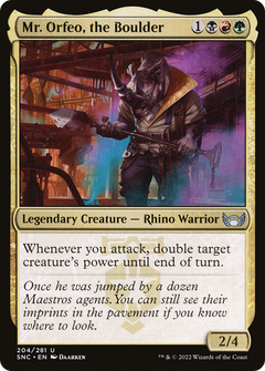 Mr. Orfeo, the Boulder (204) [Streets of New Capenna] - Deck Out Gaming