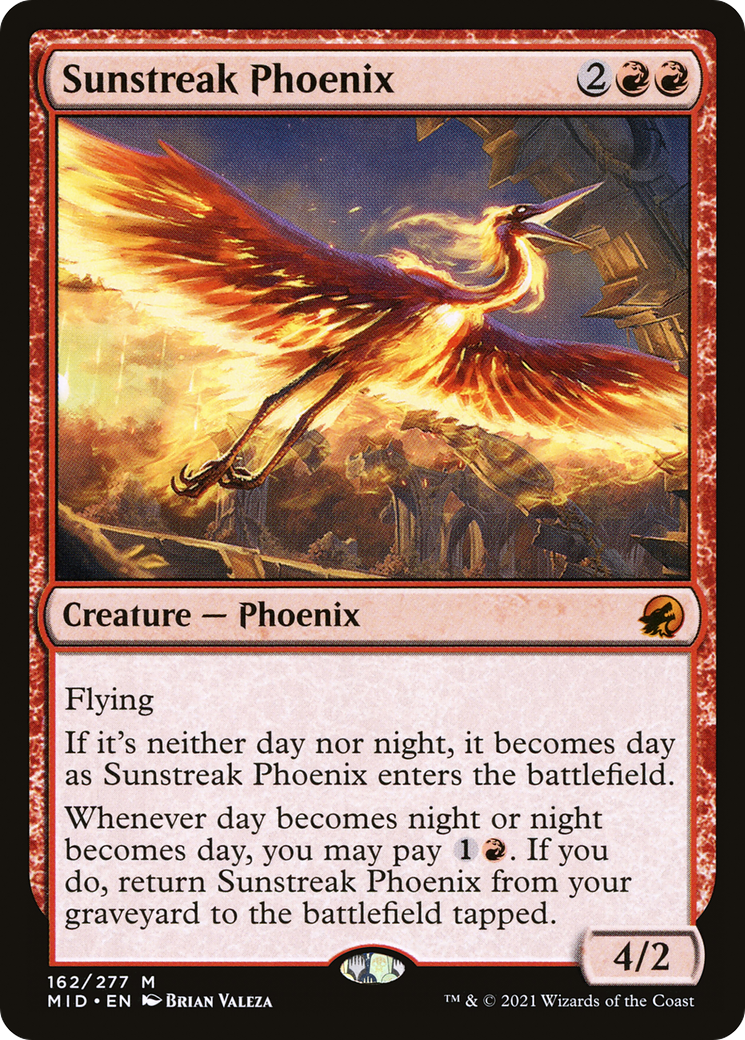 Sunstreak Phoenix (162) [Innistrad: Midnight Hunt] - Deck Out Gaming