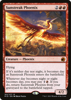 Sunstreak Phoenix (162) [Innistrad: Midnight Hunt] - Deck Out Gaming