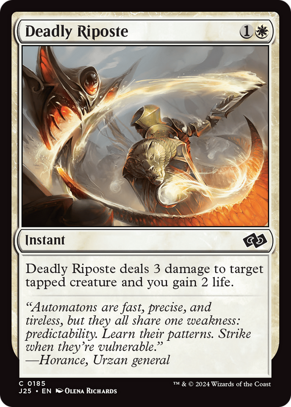 Deadly Riposte (185) [Foundations Jumpstart] - Deck Out Gaming