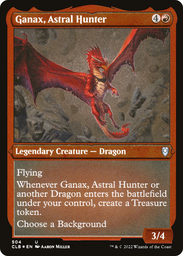 Ganax, Astral Hunter (504) [Commander Legends: Battle for Baldur's Gate] etched - Deck Out Gaming