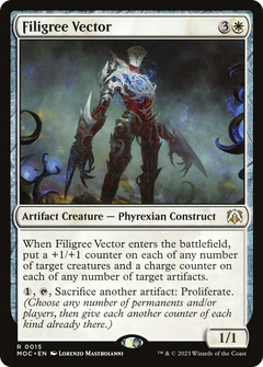 Filigree Vector (15) [March of the Machine Commander] - Deck Out Gaming