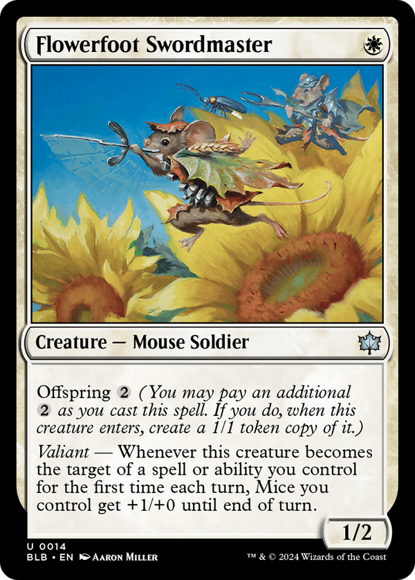 Flowerfoot Swordmaster (14) [Bloomburrow] - Deck Out Gaming