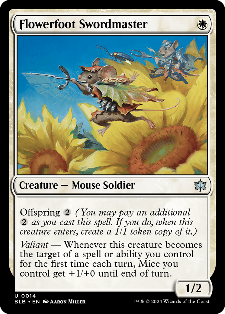 Flowerfoot Swordmaster (14) [Bloomburrow] - Deck Out Gaming