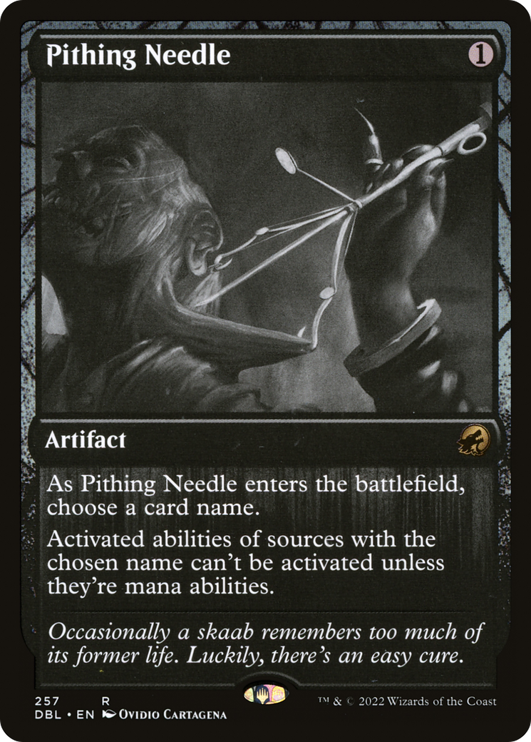 Pithing Needle (257) [Innistrad: Double Feature] foil - Deck Out Gaming