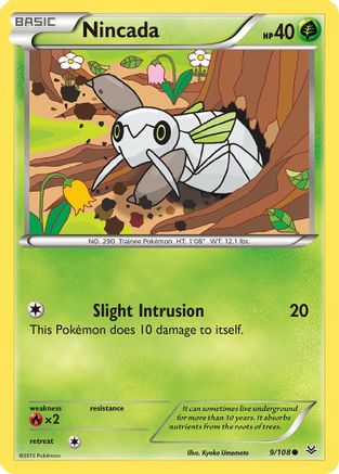 Nincada (9) [XY - Roaring Skies] Reverse Holofoil - Deck Out Gaming