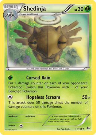 Shedinja (11) [XY - Roaring Skies] Reverse Holofoil - Deck Out Gaming