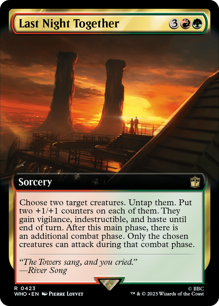 Last Night Together (Extended Art) (423) [Doctor Who] foil - Deck Out Gaming