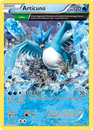 Articuno (17 Delta) (17) [XY - Roaring Skies] Reverse Holofoil - Deck Out Gaming