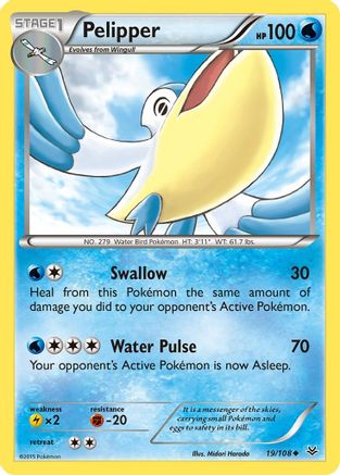 Pelipper (19) [XY - Roaring Skies] Reverse Holofoil - Deck Out Gaming