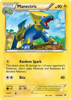 Manectric (25) [XY - Roaring Skies] Reverse Holofoil - Deck Out Gaming