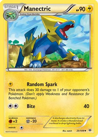 Manectric (25) [XY - Roaring Skies] Reverse Holofoil - Deck Out Gaming