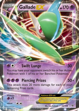 Gallade EX (34) [XY - Roaring Skies] Holofoil - Deck Out Gaming